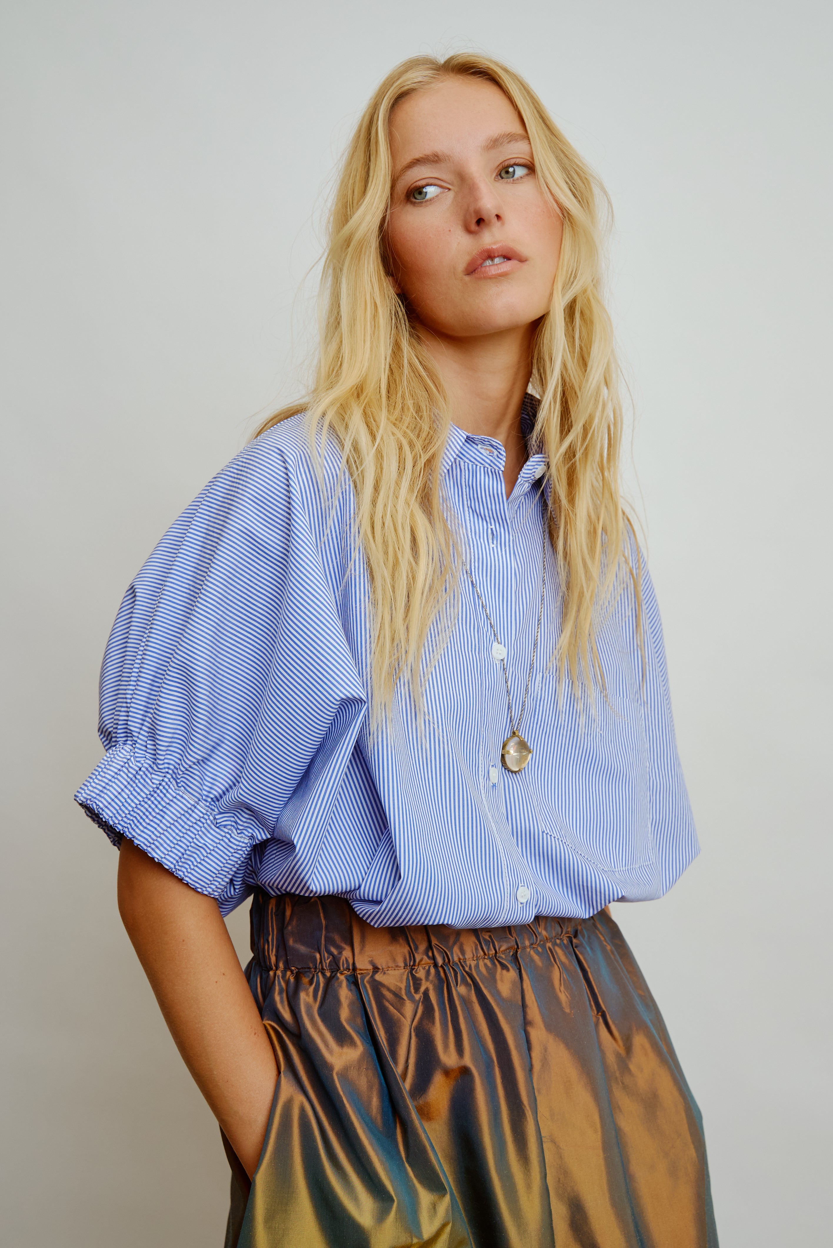 LE SHIRT | blue stripe